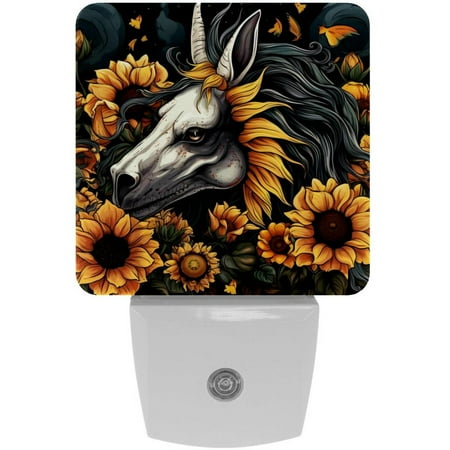 

Unicorn skeleton LED Square Night Lights - Stylish and Energy-Efficient Room Lighting!