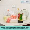 thumbnail image 3 of Clear White Plastic T-shirt Bags with Handles - 12"X7"X23" & (1000 Bags), 3 of 7