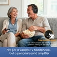 thumbnail image 3 of SIMOLIO Wireless Headphones for TV Watching with Transmitter (Digital Optical/RCA/AUX), Enhanced Voice & Spare Battery for Seniors, Balance & Tone Control, No Audio Lag, SM-825D Pro (New), 3 of 8