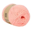 thumbnail image 2 of Milk Cotton Yarn for Hand Knitting Five Strand Cotton Yarn for DIY Crochet Scarf Hat Sweater Craft Projects Smooth Texture Warm Use Light Cream Color,knitting yarn,10 Chrysanthemum Pink,1PC, 2 of 2