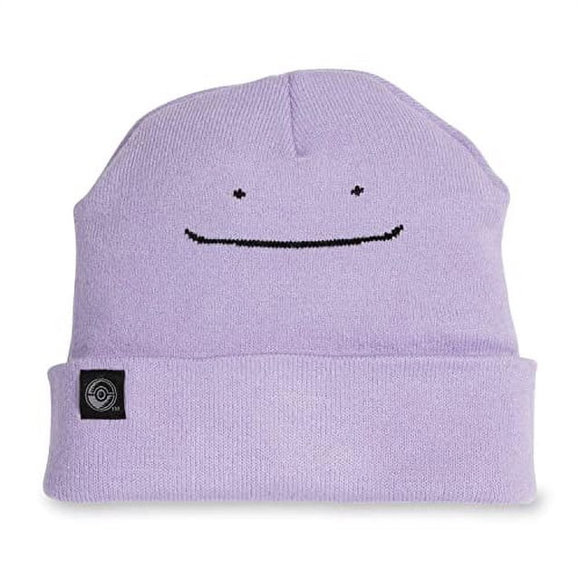 Pokemon Center Ditto - Gorro morado (talla única-adulto), Rosado, Talla única
