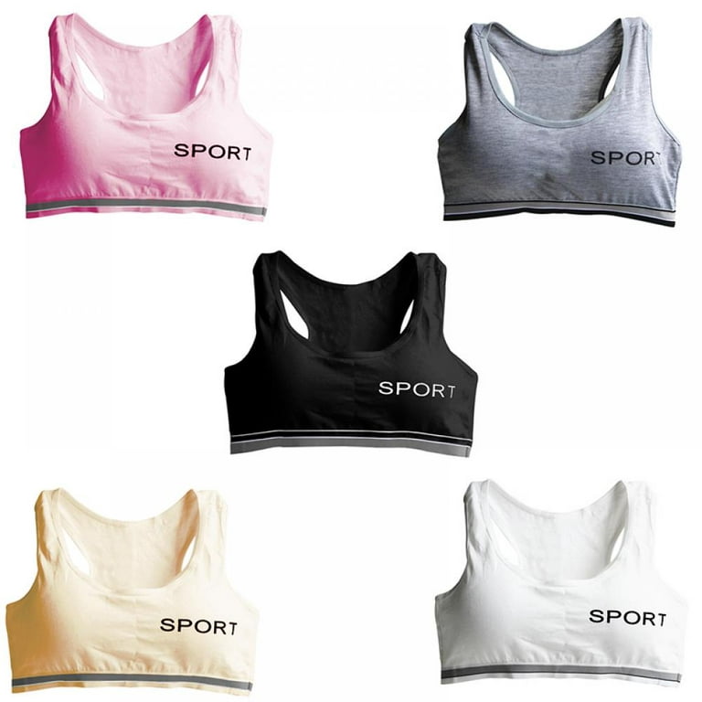 Forzero Girls Bras 10-12 Sports Bra Cotton Blended Crop Vest - Girl's  Undershirts Sport Underclothes Training Bras 
