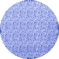 thumbnail image 1 of Ahgly Company Indoor Round Abstract Blue Contemporary Area Rugs, 8' Round, 1 of 4