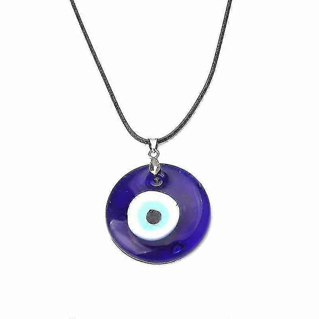 Collar con colgante de cristal de ojo de diablo Azul Yashi 39863 Azul 3 cm 45 cm