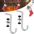 thumbnail image 5 of HOMBOTI 4Pcs Christmas Garland and Stocking Mantel Holders Adjustable Heavy Duty Mantle Holder Hanger Upgrade Fireplace Mantle Christmas Decorations, 5 of 6