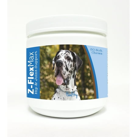 UPC: 0840235106104 | Healthy Breeds Great Dane Z-Flex Max Dog Hip & Joint Care Soft Chews 50 Count