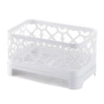 thumbnail image 1 of Matsuzay Cesta de almacenamiento blanca que ahorra espacio y es fácil de drenar para cajones de baño, organizador de cocina, caja de Almacenamiento y organización del hogar gris blanco, 1 of 6
