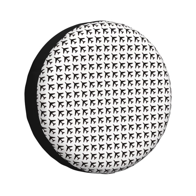 Fotbe Airplane Funda de Llanta de Repuesto con Estampado, Engrosada, Ajuste Universal para Jeep, Remolque, RV, SUV, Camión-16 inch