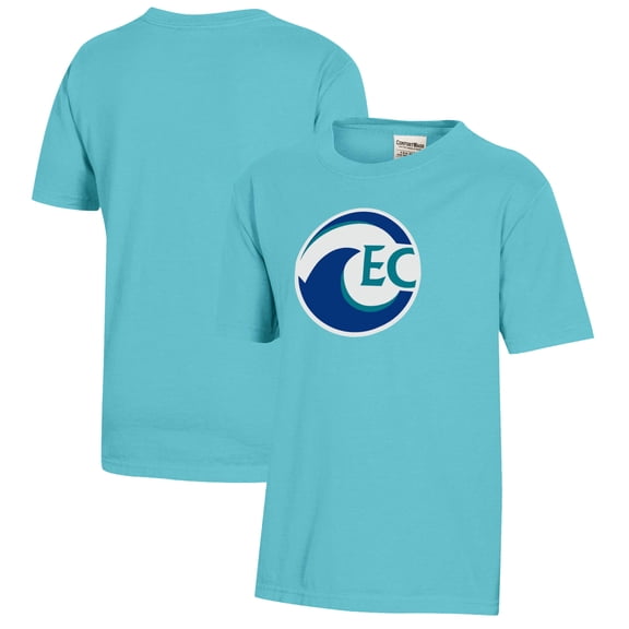 Youth  Turquoise Eckerd Tritons Logo Comfort Wash T-Shirt