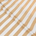 thumbnail image 4 of Women's Casual Loose Linen Striped V-Neck Three-Quarter Sleeve Ruffled Top, 4 of 8