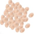 thumbnail image 2 of Huevos de Pascua sin terminar, huevos de madera en blanco, decoración creativa, rellenos para cestas, manualidades DIY 50pcs 0.78x1.18 pulgadas, 2 of 9