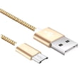 thumbnail image 4 of OULII 1Pack Golden Metal Data Cable For Digital Devices With Micro Usb Port And Data Sync 39.4In, 4 of 8