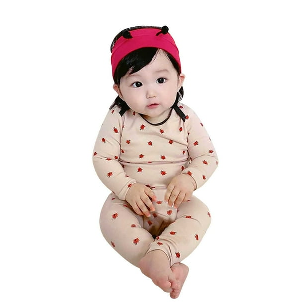 Gibobby conjunto de leggings para bebes y ninas recien nacido bebe ninas ninos otono estampado algodon manga larga pantalones largos ropa de dormir