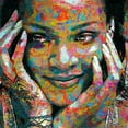thumbnail image 4 of Stephen Chambers 26x26 Gold Ornate Wood Framed With Double Matting Wall Art Titled - Rihanna, 4 of 6