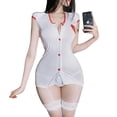 thumbnail image 1 of Disfraz de enfermera sexy para mujer, disfraz de uniforme para fiesta, lencería, traje encantador, 1 of 5