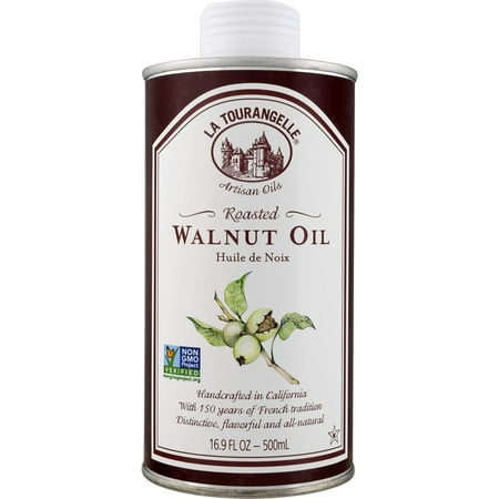 La Tourangelle Roasted Walnut Oil 16.9 Fl. Oz., All-Natural, Artisanal, Great for Salads, Grilled Fish and Meat, or Pasta 16.9 Fl. Oz (Pack of