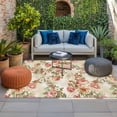 thumbnail image 2 of Pink Rose Fall Outdoor Rug for Patio/Deck/Porch, Non-Slip Large Area Rug 6 x 9 Ft, Thanksgiving Vintage Pastoral Floral Indoor Outdoor Rugs Washable Area Rugs, Reversible Camping Rug Carpet Runner, 2 of 8