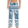 thumbnail image 2 of Kdxio Sea Underwater Jellyfish Print Men's Sleep Pajama Pant Lounge Pants with Pockets, 2 of 8
