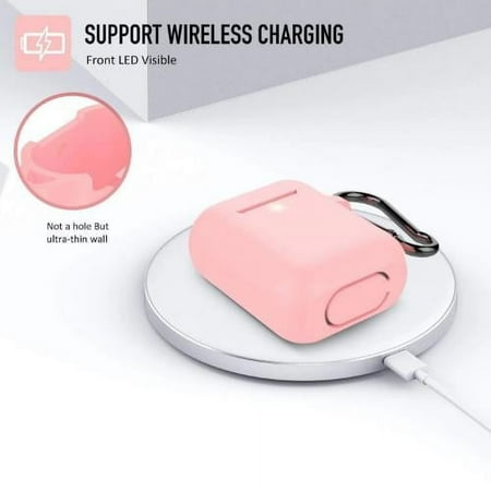 SaharaCase - Case Kit for Apple AirPods (1st Generation and 2nd Generation) - Pink Rose