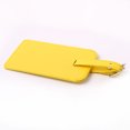 thumbnail image 4 of Unique Bargains Travel PU Leather Cruise Suitcase Luggage Tags Holders Name Address ID Label Yellow 2pcs, 4 of 5