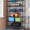 thumbnail image 3 of BestOffice 6-Tier Wired Black Metal Kitchen/Garage/Office Storage Shelves, 3 of 7