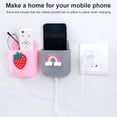 thumbnail image 4 of Alician Waterproof Mobile Phone Wall-mounted Storage Box Hole Free Back Stick Design Home Tv Air Conditioner Remote Control Storage Rack, 4 of 9