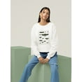 thumbnail image 2 of Insects Encyclopedia Sweatshirt Women -Denis Diderot Designs, Female Small, 2 of 4