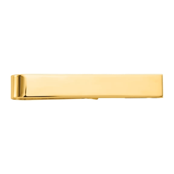 Primal Gold 14 Karat Yellow Gold Men's Polished Tie Bar
