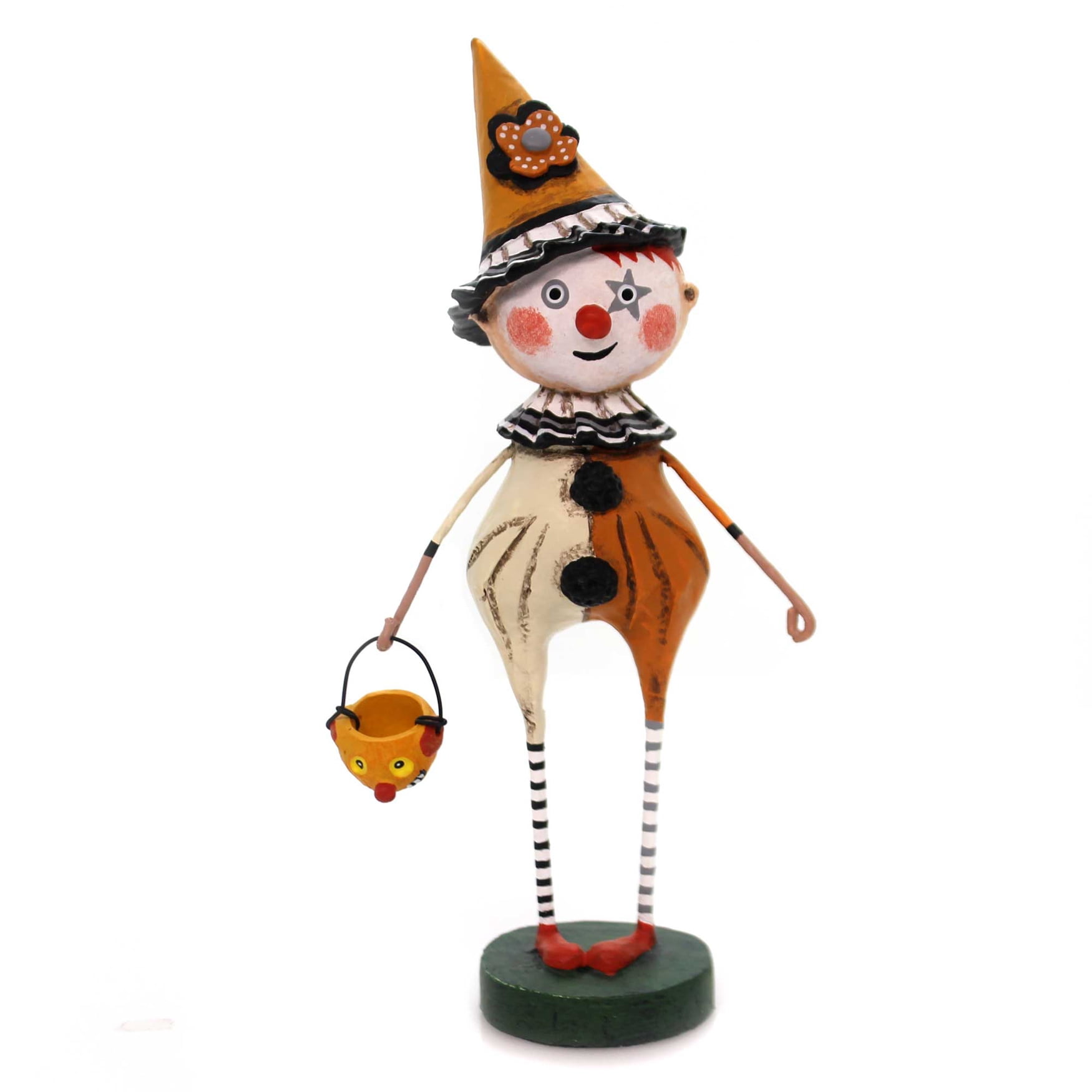 Lori Mitchell Trick Or Treat Clown Polyresin Halloween JackOLantern