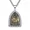 Hare, variant on Men's Stainless Steel Hip Hop Lotus Flower Pattern 12 Chinese Zodiac Signet Pendant Necklace Crystal Inlay Amulet Horoscopes Jewelry Rat