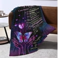 thumbnail image 6 of to My Mom Gifts Blanket Flower Butterfly Ultra-Soft Micro Fleece Throw Blankets, Gifts for Mothers Day for Mom from Daughter| from Daughter Son Gift Birthdays Bed Sofa Travel Warm Love Fuzzy 60 x50, 6 of 6