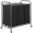 thumbnail image 1 of Clasificador de ropa STORAGE MANIAC 136L con ruedas giratorias, color negro, 1 of 8