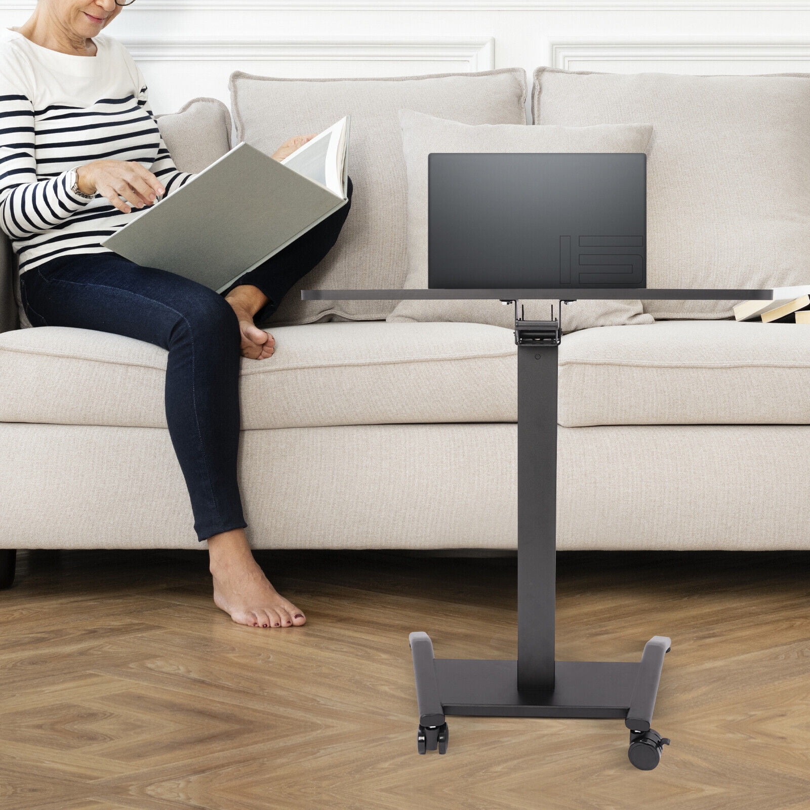 Hanover 73-In. L-Shaped Sit or Stand Electric Height Adjustable
