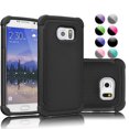 thumbnail image 1 of Galaxy S6 Case, Samsung Galaxy S6 Case, [Black] Rugged Rubber Plastic Impact Defender Slim Hard Case Cover Shell For Samsung Galaxy S6 S VI G9200 GS6 All Carriers, 1 of 4