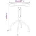 thumbnail image 3 of vidaXL Table de Jardin Ø50x71 cm Acier Anthracite, 3 of 3