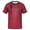 Burgundy, variant on Men Print Chef Coat Short Sleeve Chef T-shirt Crew Neck Chef Shirt Kitchen Canteen Cooking Red XL