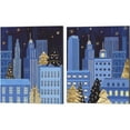 thumbnail image 1 of Great Art Now Holiday Night by Melissa Wang 2 Piece Canvas Art Set Each 12"W x 15"H, 1 of 3