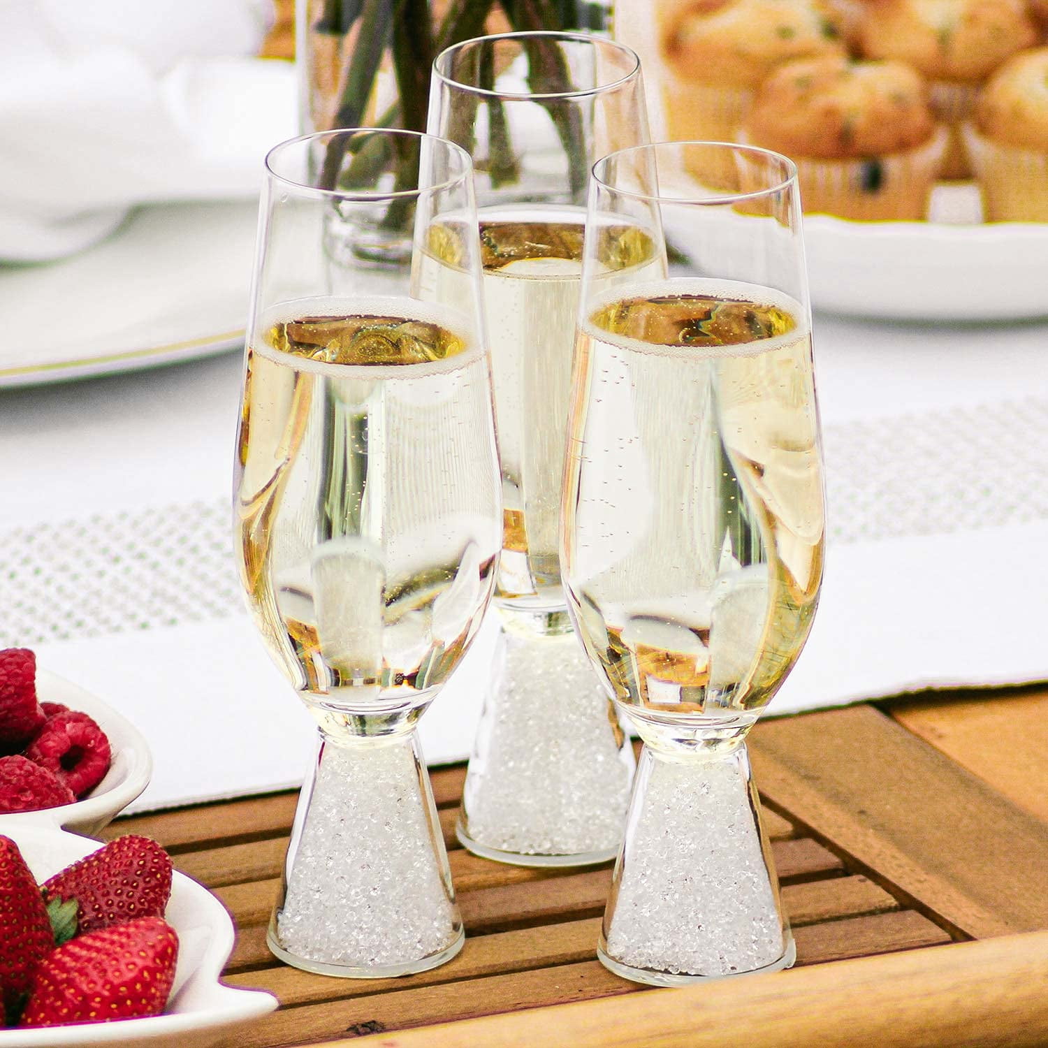 Sparkles Home Vetrina Stemless Champagne Flute - Set of 6