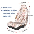 thumbnail image 3 of Wukai Autumn Floral Deer Full Set Car Seat Covers with Soft Padding Universal Auto Front Seats Protector and Cushion Mat, 3 of 5