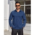 thumbnail image 2 of COOFANDY Men's Long Sleeve Dress Shirt Solid Slim Fit Casual Business Formal Button Up Shirts, 2 of 6