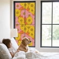 thumbnail image 3 of Pink Orange Yellow Daisy Window Privacy Film, Spring Floral Botanical Static Cling UV Sun Blocking Tint Film Heat Control Windows Films for Bedroom Bathroom, Window Stickers 23.6"x59", 3 of 8