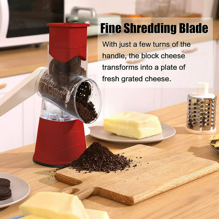 CofeLife Rotary Cheese Grater, Vegetable Chopper, Efficient