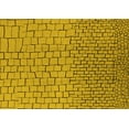 thumbnail image 1 of Ahgly Company Indoor Rectangle Solid Yellow Modern Area Rugs, 3' x 5', 1 of 1