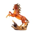 thumbnail image 3 of Decoración de escritorio de la estatua de caballo marrón 17.5x6.5x21cm adorno decorativo de mesa para bibliotecas, studios multipropósito, 3 of 9