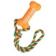 thumbnail image 2 of Juguete para la dentición de perros estilo hueso que hace ruido, silicona segura, cuerda de 11,4 pulgadas, colores brillantes, juguete para masticar para perros para cachorros, mascotas pequ, 2 of 13