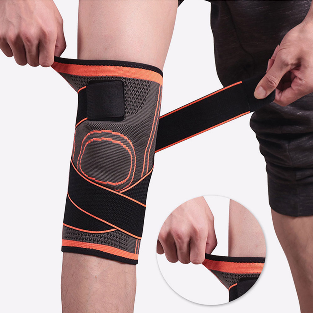 4 Sizes Knee Compression Sleeve 360 Degrees Sport Knee