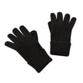 thumbnail image 2 of Winter Unisex Knitted Wool Warm Gloves Solid Color Fingerless Mitts Cold Gloves, 2 of 3