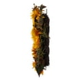 thumbnail image 5 of Vickerman 24" Artificial Yellow Sunflower Wreath with Seed Grass Foliage., 5 of 5