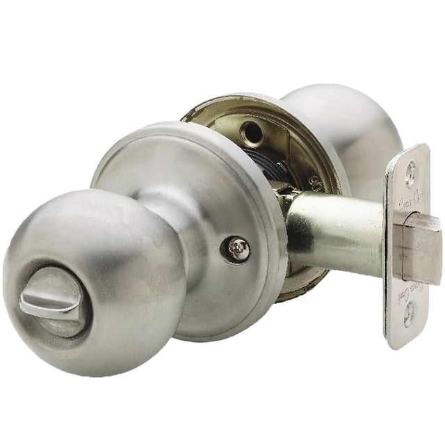 Perilla de puerta Copper Creek Ball Privacy Satin Satin Satin, paquete de 1 unidad