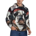 thumbnail image 2 of Daiia Pirate Bulldog On Deck for Men's Fashion Hoodies & Sweatshirts with Kangaroo Pocket Hooded Sweatshirt Breathable & Moisture Wicking-X-Large, 2 of 7